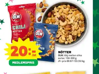 Stora Coop Olw chilinötter erbjuda