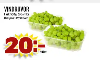 Din Mat VINDRUVOR erbjuda