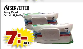 Din Mat VÅTSERVETTER erbjuda