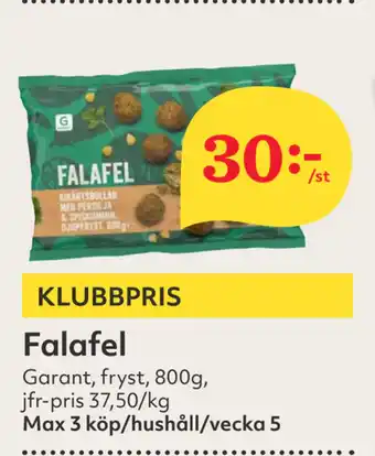 Hemköp Falafel erbjuda