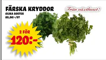 Nelins färska kryddor erbjuda