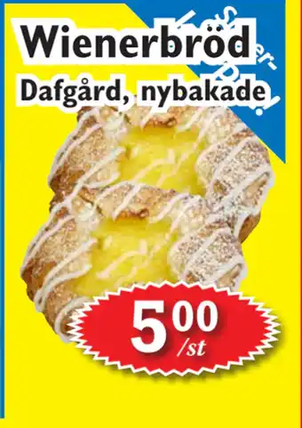 T-jarlen Wienerbröd erbjuda