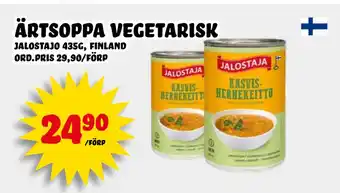 Nelins ärtsoppa Vegetarisk erbjuda