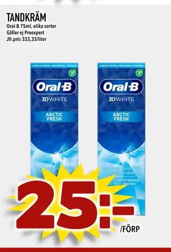 Nelins TANDKRÄM erbjuda