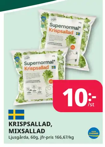 Tempo KRISPSALLAD, MIXSALLAD erbjuda