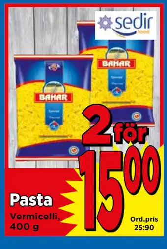 Supergrossen Pasta erbjuda