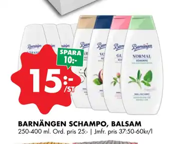 ÖoB BARNÄNGEN SCHAMPO, BALSAM erbjuda