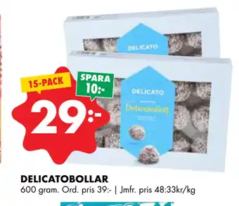 ÖoB DELICATOBOLLAR erbjuda