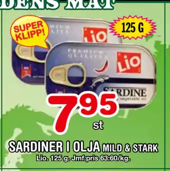 Nya Pulsen SARDINER I OLJA erbjuda