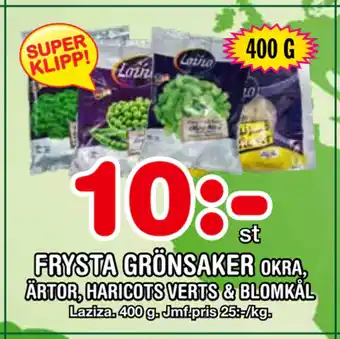 Nya Pulsen FRYSTA GRÖNSAKER erbjuda