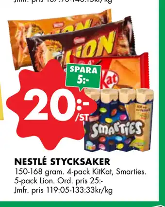 ÖoB NESTLÉ STYCKSAKER erbjuda