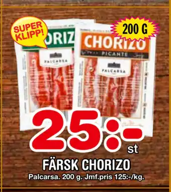 Nya Pulsen FÄRSK CHORIZO erbjuda