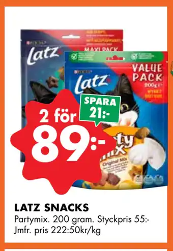 ÖoB LATZ SNACKS erbjuda