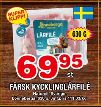 Nya Pulsen FÄRSK KYCKLINGLÅRFILÉ erbjuda