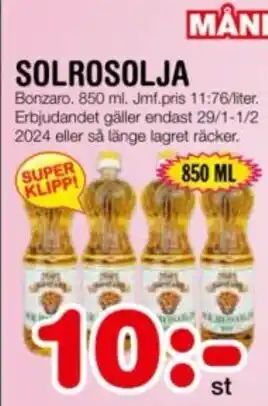 Nya Pulsen SOLROSOLJA erbjuda