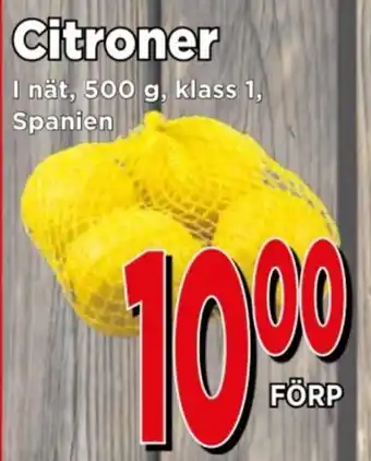 Supergrossen Citroner erbjuda