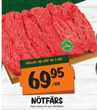 Bazaar Food market NÖTFÄRS erbjuda