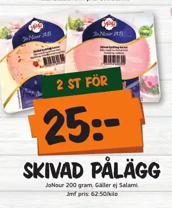 Bazaar Food market SKIVAD PÅLÄGG erbjuda