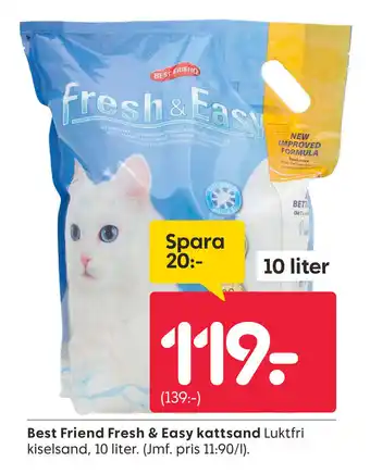 Best Friend Fresh & Easy kattsand