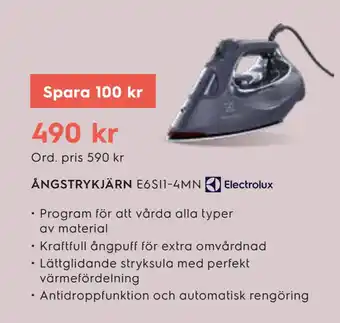 Electrolux Home ÅNGSTRYKJÄRN erbjuda