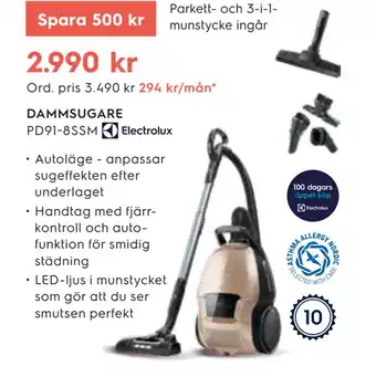 Electrolux Home DAMMSUGARE erbjuda