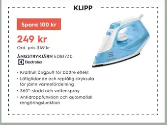 Electrolux Home ÅNGSTRYKJÄRN erbjuda