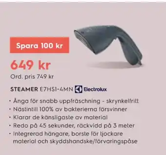 Electrolux Home Electrolux steamer erbjuda