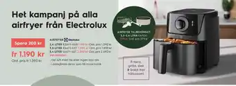 Electrolux Home Electrolux airfryer erbjuda