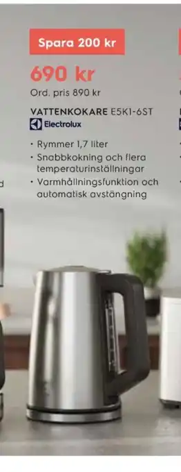Electrolux Home Electrolux vattenkokare erbjuda