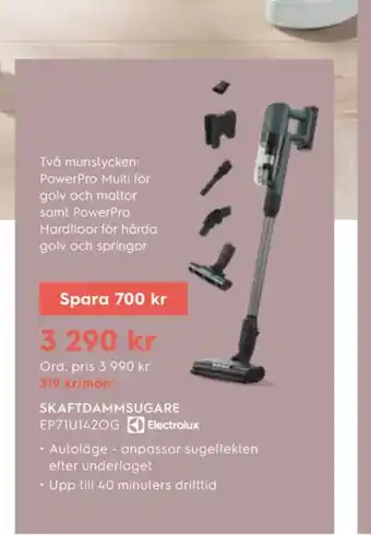 Electrolux Home Electrolux dammsugare erbjuda