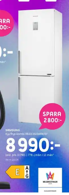 Elon Samsung kyl- & frysskåp erbjuda