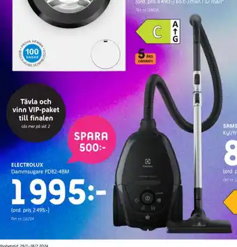 Elon Electrolux dammsugare erbjuda