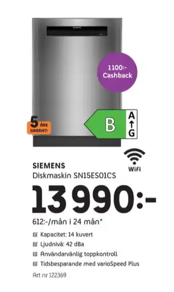 Elon Siemens diskmaskin erbjuda