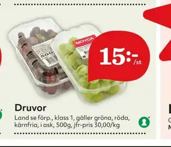 Hemköp Vindruvor erbjuda