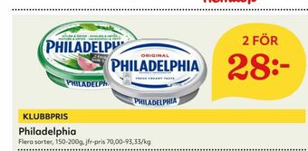 Hemköp Philadelphia Färskost erbjuda