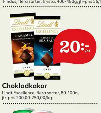 Hemköp Lindt Excellence Chokladkaka erbjuda