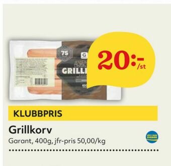 Hemköp Garant Grillkorv erbjuda