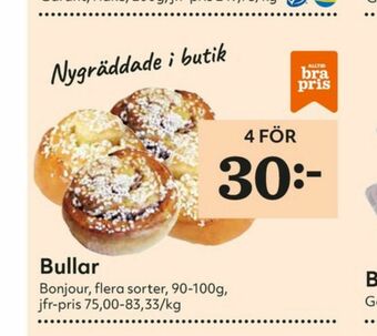 Hemköp Bonjour Butiksbakat kaffebröd erbjuda