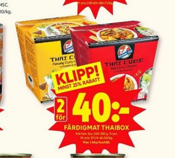 ICA Kvantum Kitchen Joy Färdigrätter erbjuda
