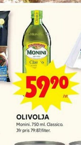 ICA Kvantum Monini Olivolja erbjuda