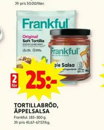 ICA Kvantum Frankful Tortillas erbjuda