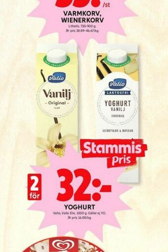 ICA Kvantum Valio Yoghurt erbjuda