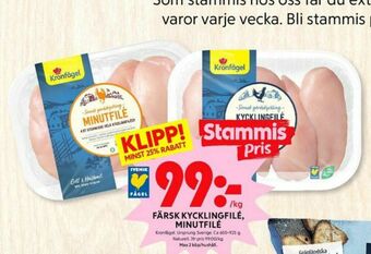 ICA Kvantum Kronfågel Kycklingfilé erbjuda