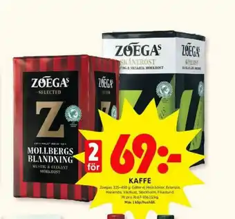 Zoegas Kaffe malet