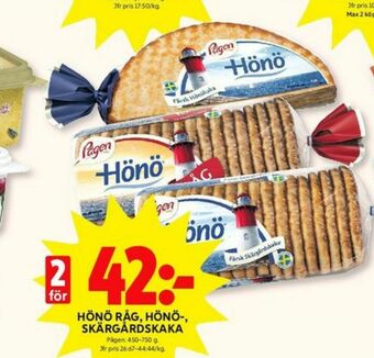 ICA Kvantum Hönö Skärgårdskaka Hönökaka erbjuda