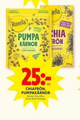 Risenta Pumpakärnor