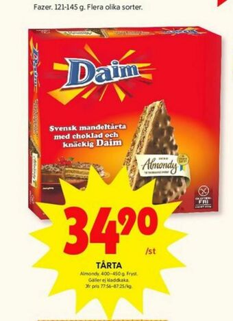 ICA Kvantum Almondy Tårtor erbjuda