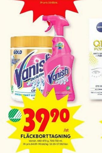 ICA Kvantum Vanish Oxi Action Fläckborttagning erbjuda