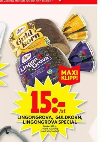 LingonGrova Special Rågbröd