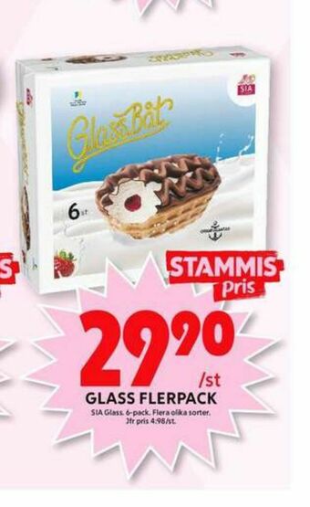 ICA Maxi Sia Glassbåtar erbjuda